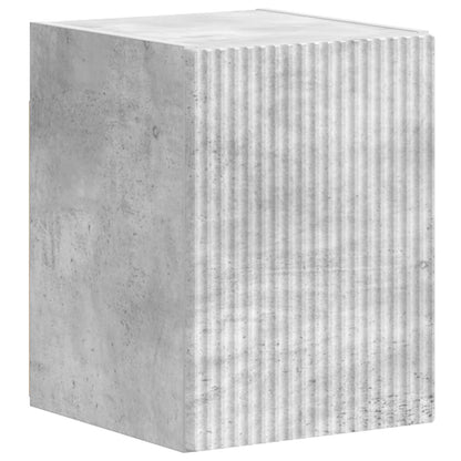 Set mobile TV 4 pcs Grigio cemento Legno multistrato