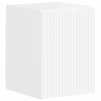 Set mobile TV 4 pcs Bianco Lucido Legno multistrato