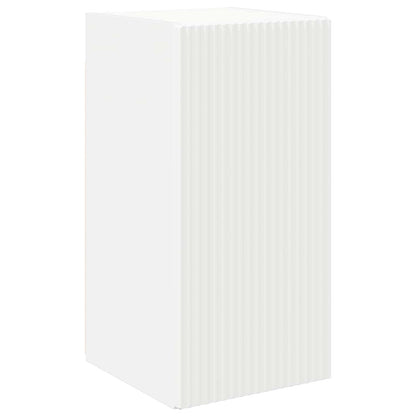 Set mobile TV Montaggio a parete 6 pcs Bianco Legno multistrato