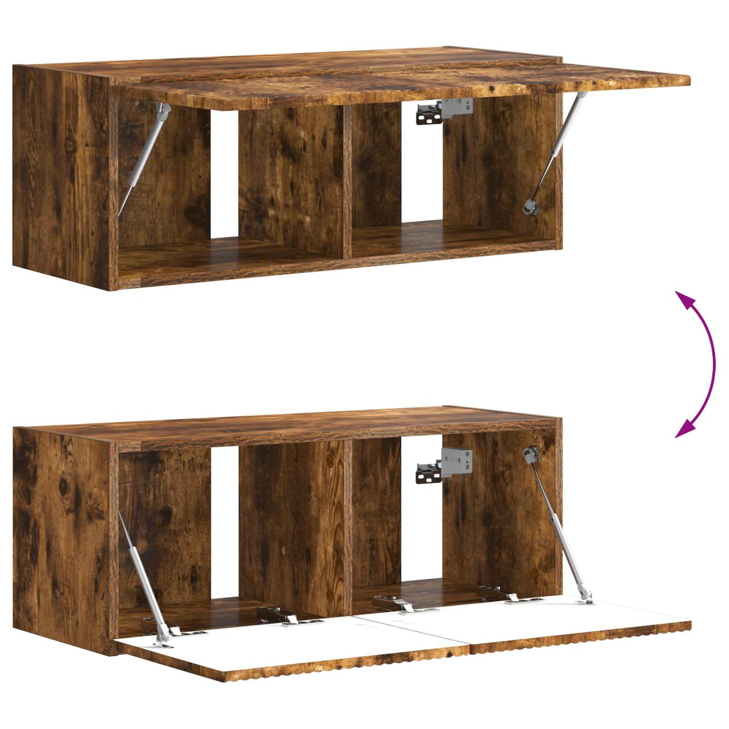 Set mobile TV 6 pcs Rovere fumé Legno multistrato