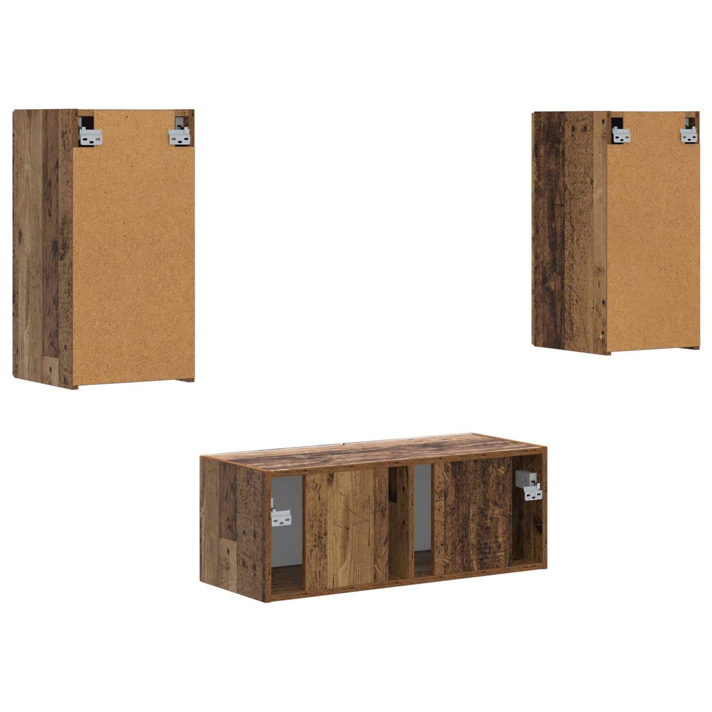 Set mobile TV 6 pcs Legno vecchio Legno multistrato