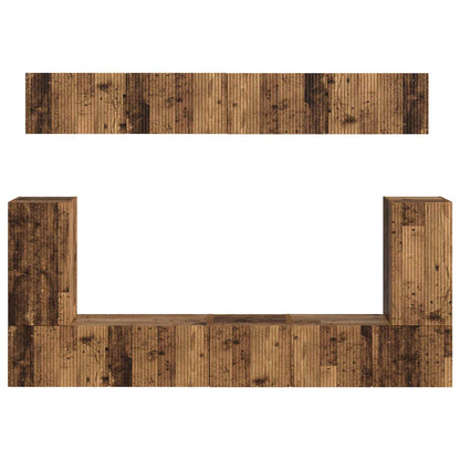 Set mobile TV 5 pcs Legno vecchio Legno multistrato