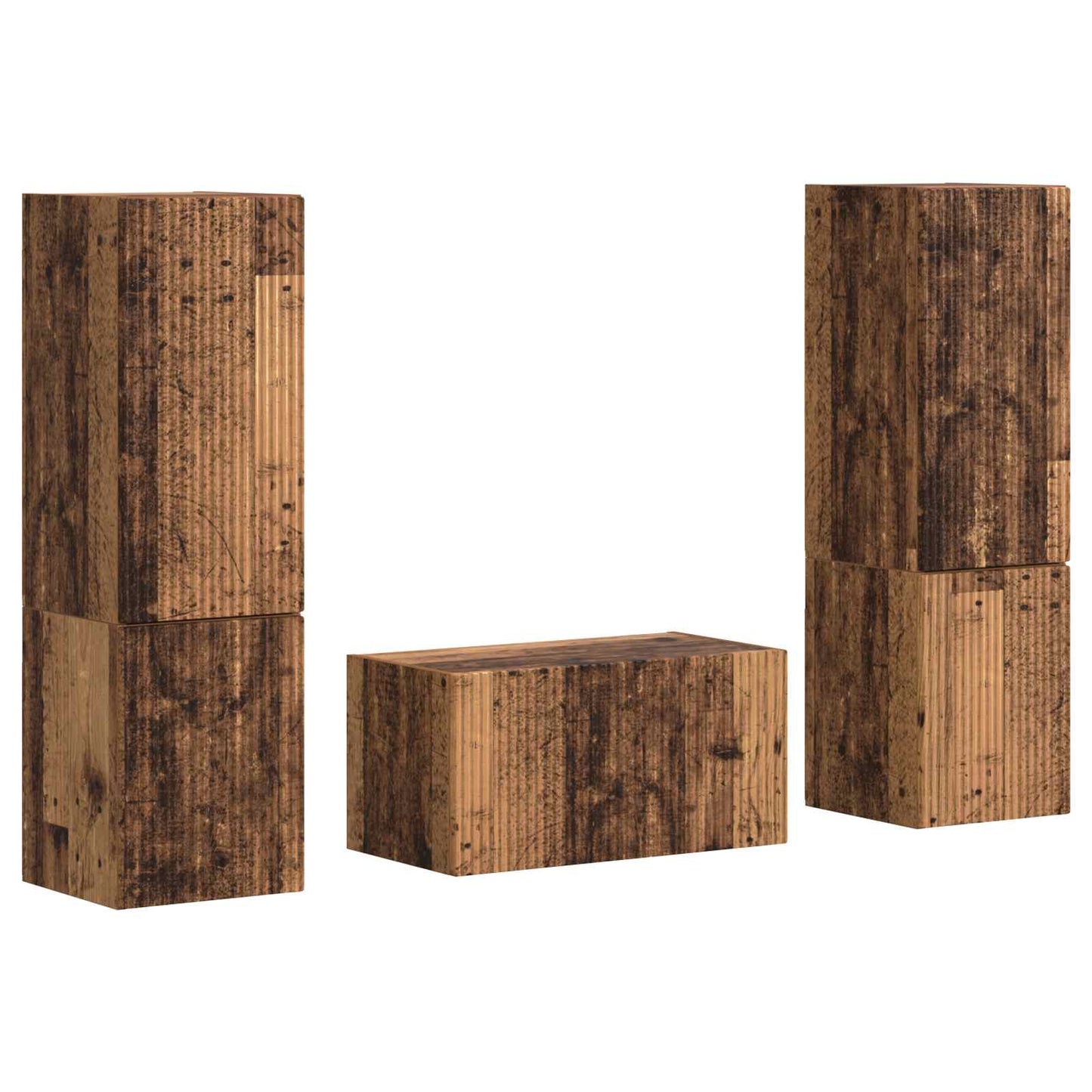 3 pcs Legno vecchio