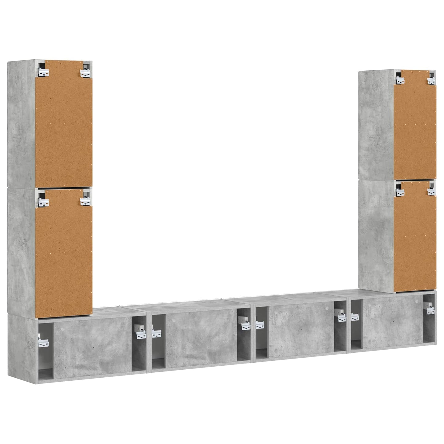 4 pcs Grigio cemento