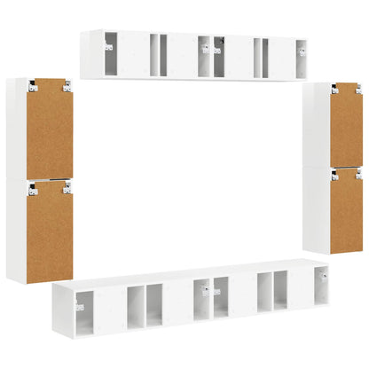 Mobile TV 4 pcs Bianco Lucido