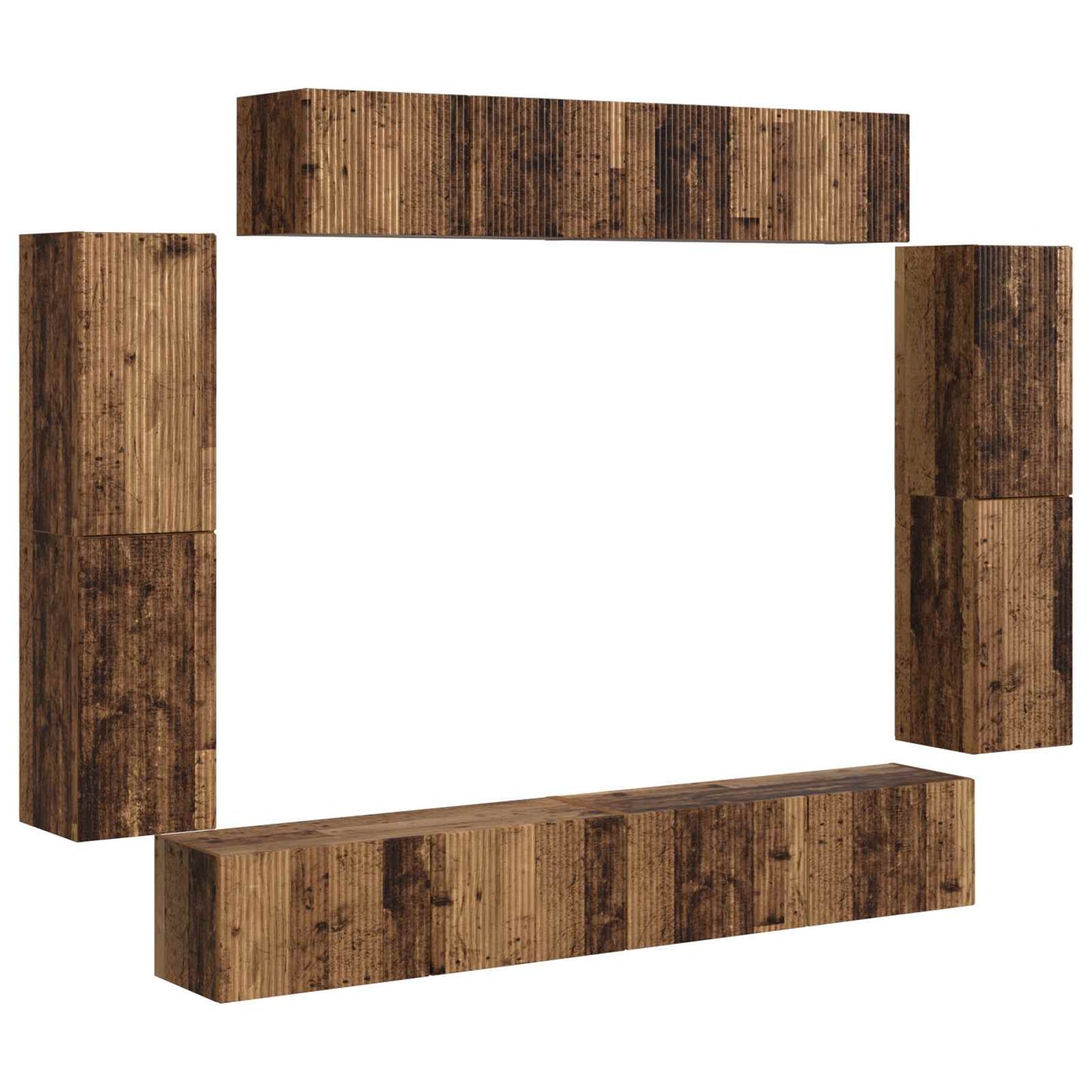 Mobile TV 4 pcs Legno vecchio