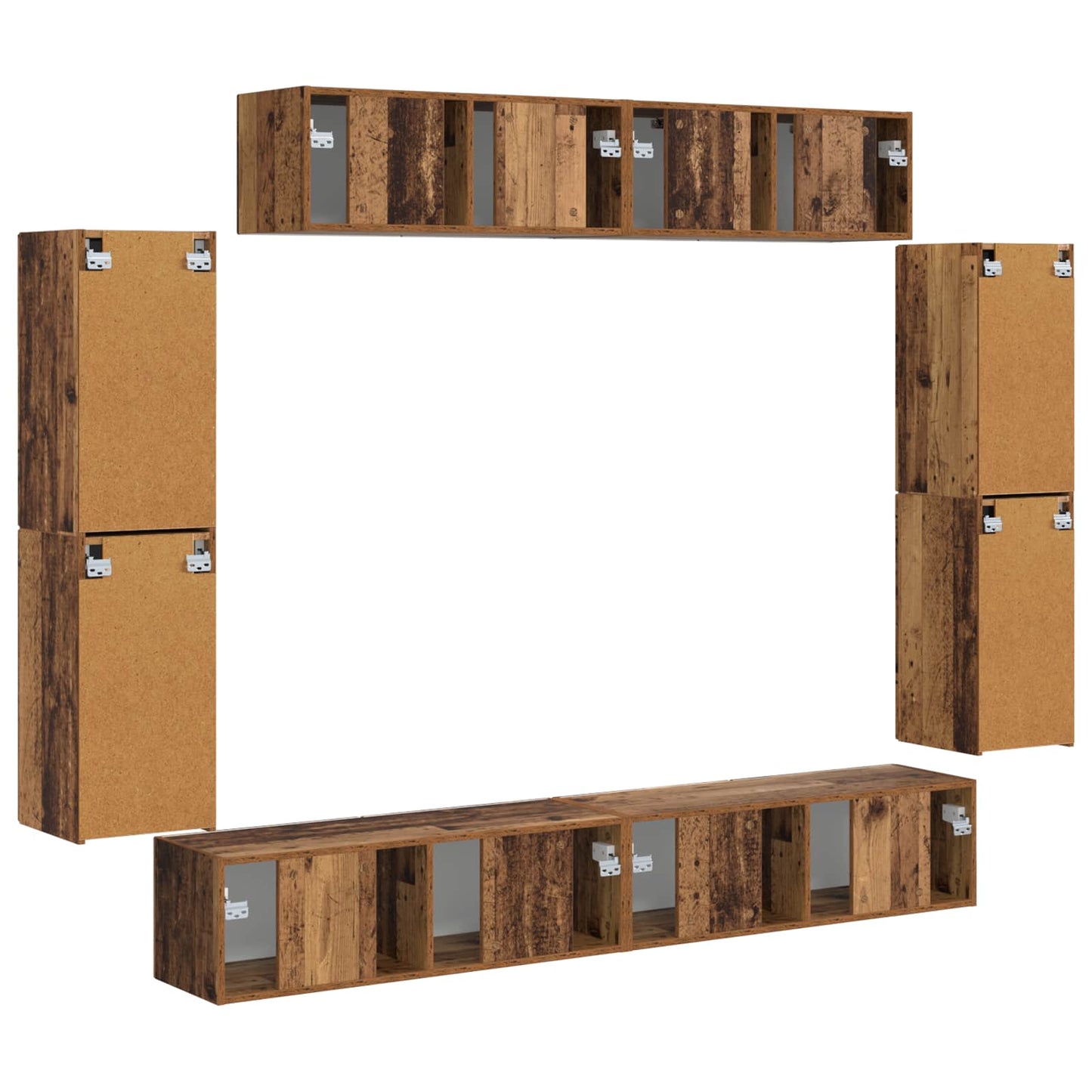 Mobile TV 4 pcs Legno vecchio