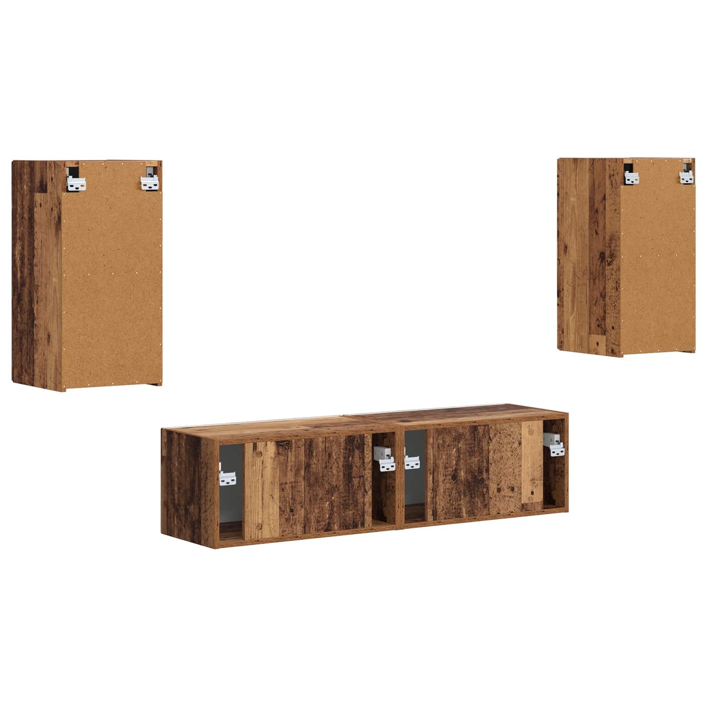 2 pcs Legno vecchio
