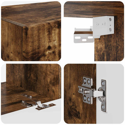 Set mobile TV 4 pcs Rovere fumé Legno multistrato | homemem39