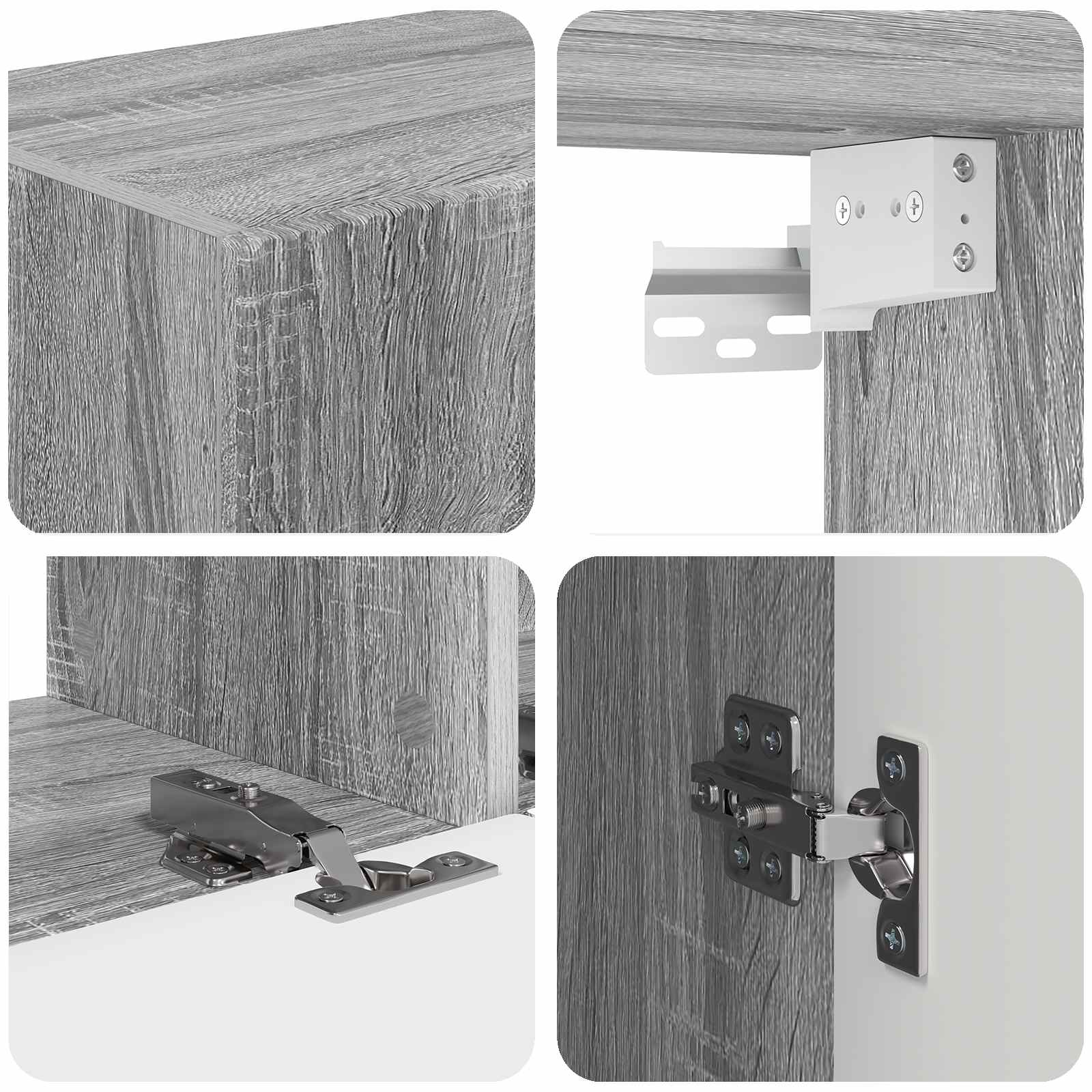 Mobile TV 5 pcs Grigio Sonoma | homemem39