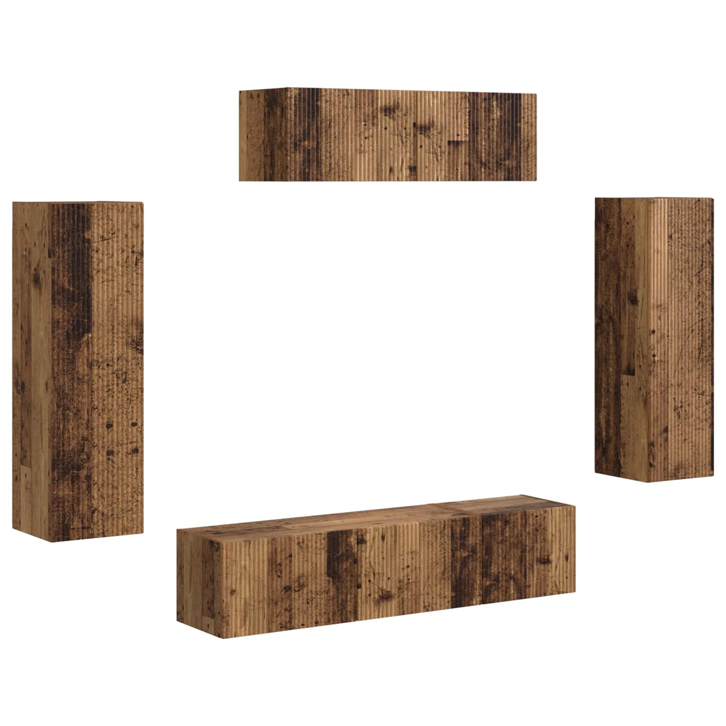 Mobile TV 5 pcs Legno vecchio