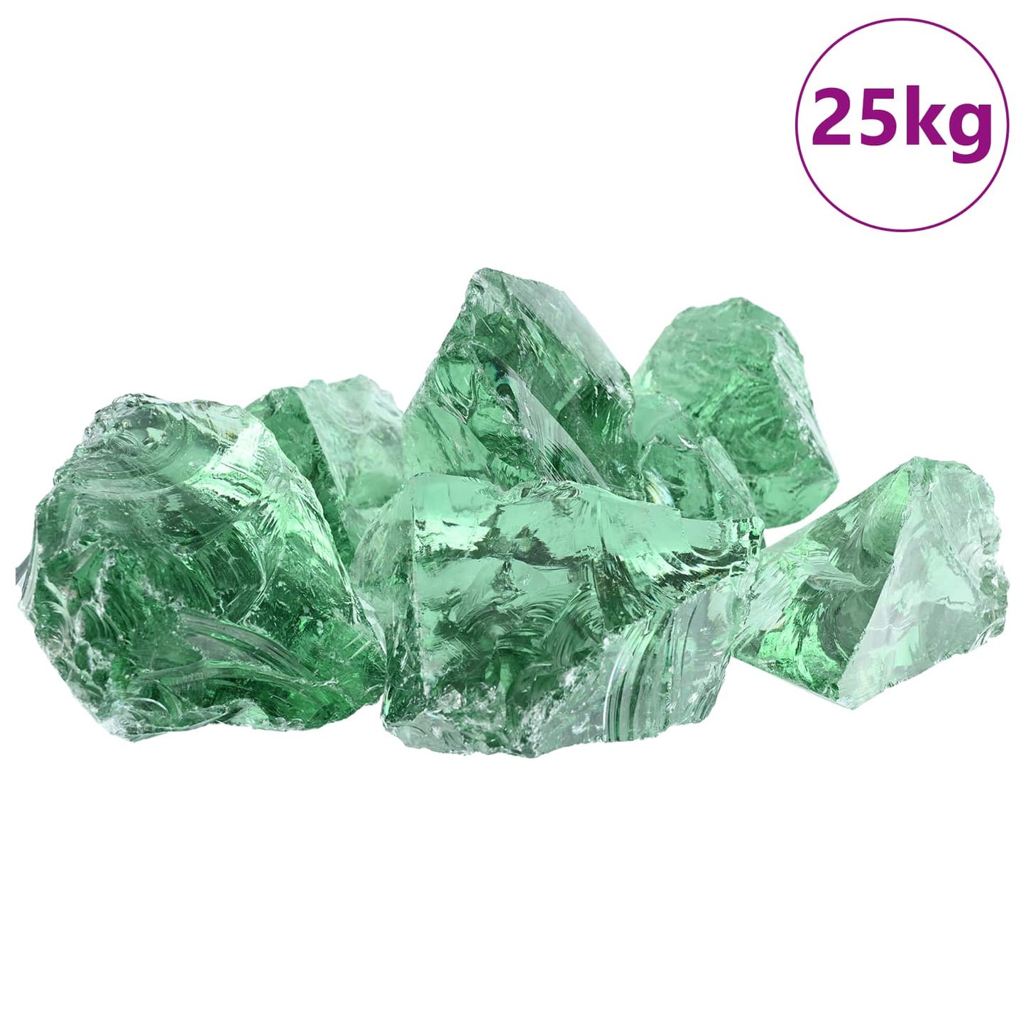 Sassi da Giardino Verde chiaro 12 cm Vetro | homemem39