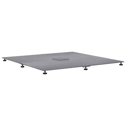 Base per ombrellone Aspetto legno grigio scuro 100 x 100 x 4 cm | homemem39