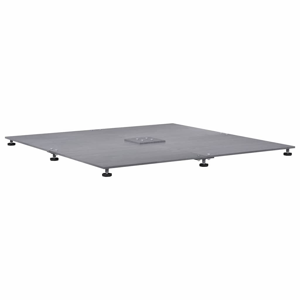 Base per ombrellone Aspetto legno grigio scuro 100 x 100 x 4 cm