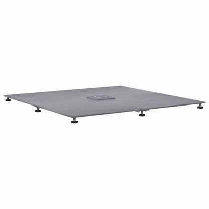 Base per ombrellone Aspetto legno grigio scuro 100 x 100 x 4 cm