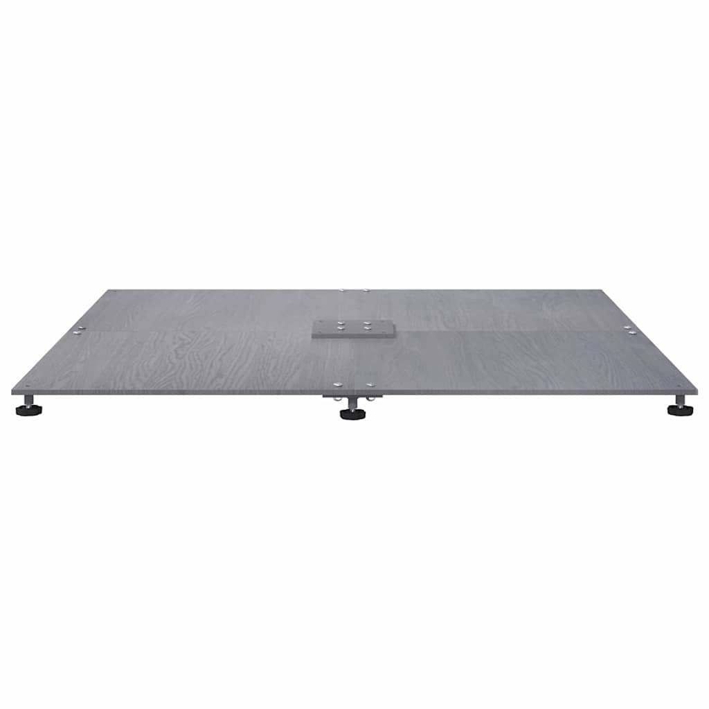 Base per ombrellone Aspetto legno grigio scuro 100 x 100 x 4 cm | homemem39