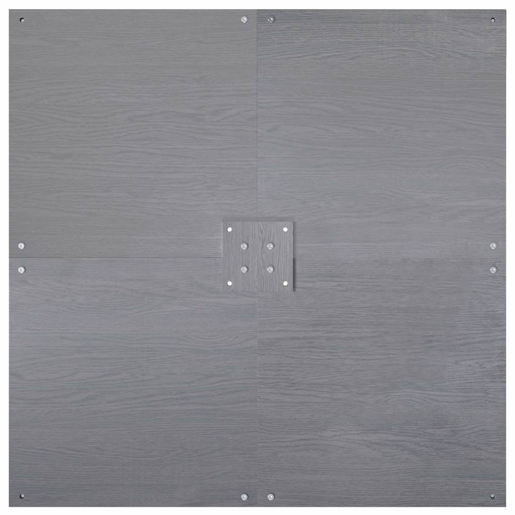 Base per ombrellone Aspetto legno grigio scuro 100 x 100 x 4 cm | homemem39