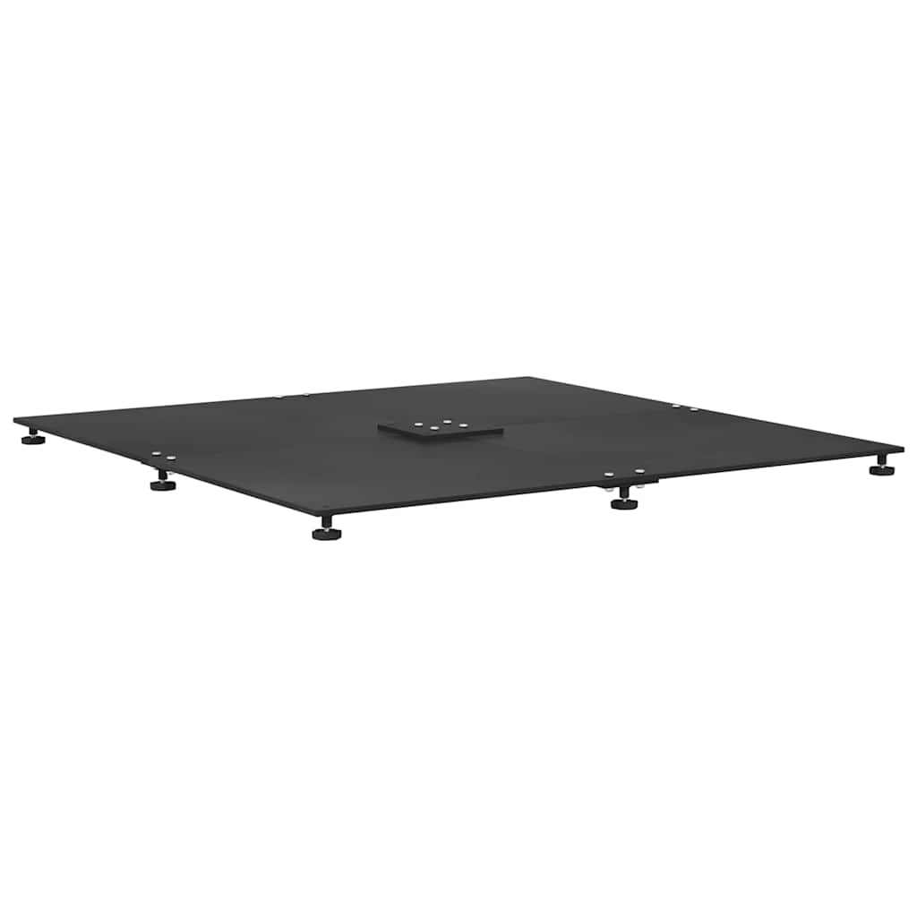 Base per ombrellone Nero 100 x 100 x 4 cm Acciaio