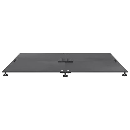 Base per ombrellone Grigio scuro 100 x 100 x 4 cm Acciaio | homemem39