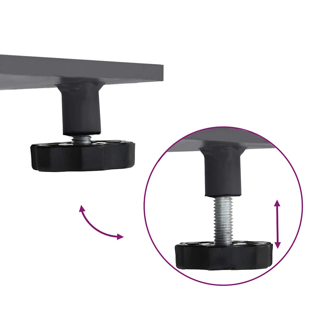 Base per ombrellone Grigio scuro 100 x 100 x 4 cm Acciaio