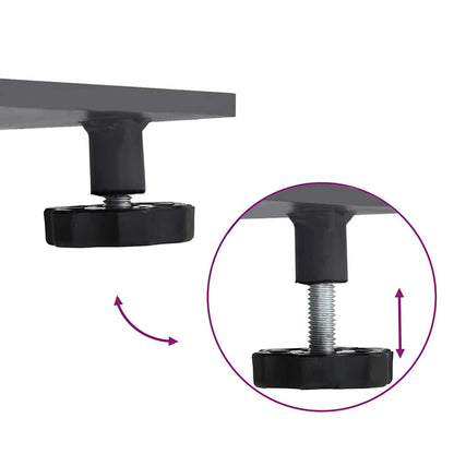 Base per ombrellone Grigio scuro 100 x 100 x 4 cm Acciaio