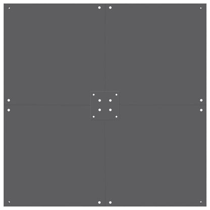 Base per ombrellone Grigio scuro 100 x 100 x 4 cm Acciaio