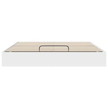 Letto ottomano Bianco 180 x 200 cm Legno ingegnerizzato
