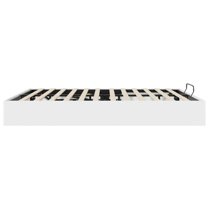 Letto ottomano Bianco 180 x 200 cm Legno ingegnerizzato