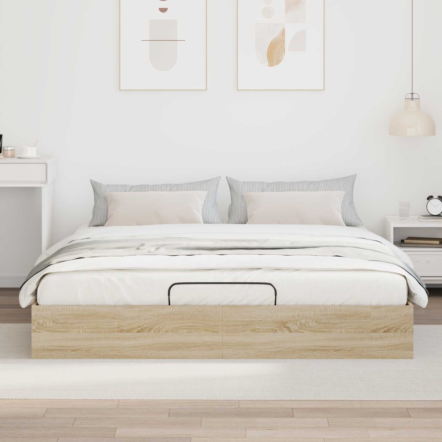 Letto ottomano Rovere Sonoma 180 x 200 cm Legno ingegnerizzato