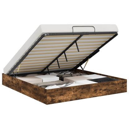 Letto ottomano Quercia Affumicata 203 x 180 x 25 cm | homemem39