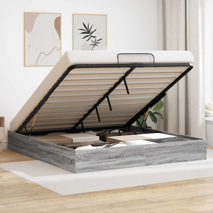 Letto ottomano Sonoma grigia 203 x 180 x 25 cm | homemem39