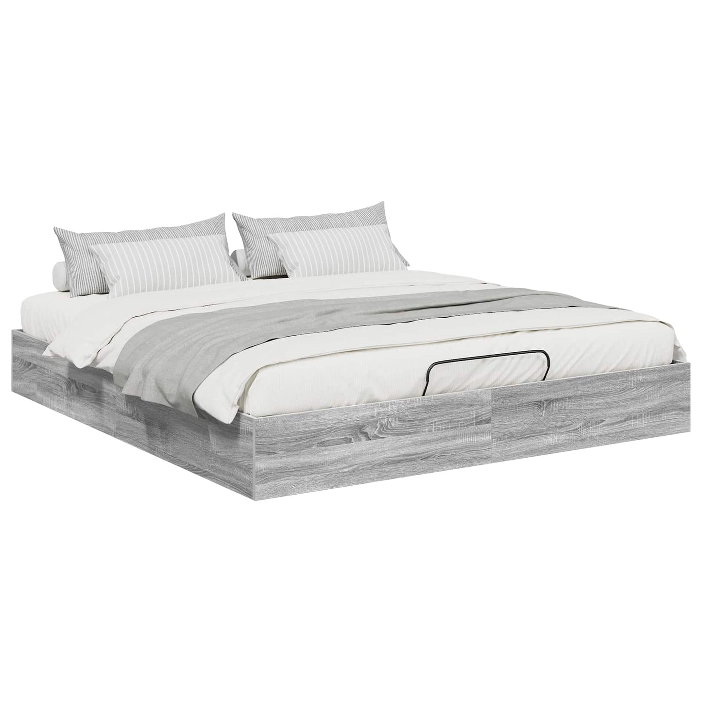Letto ottomano Sonoma grigia 203 x 180 x 25 cm | homemem39