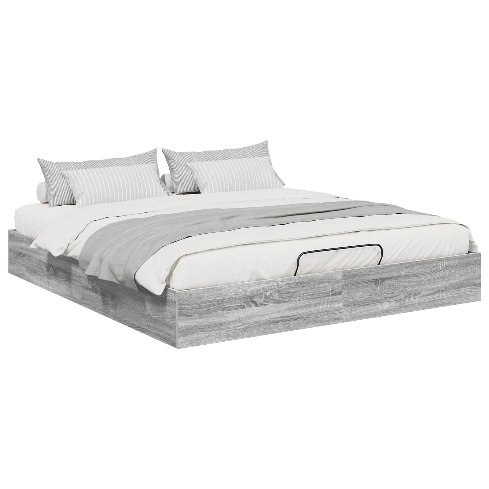 Letto ottomano Sonoma grigia 203 x 180 x 25 cm | homemem39