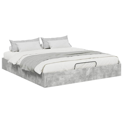 Letto ottomano Grigio Cemento 160 x 200 cm Legno ingegnerizzato | homemem39