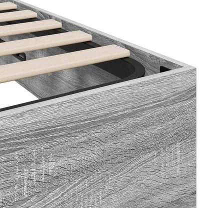 Letto ottomano Sonoma grigia 203 x 160 x 25 cm | homemem39