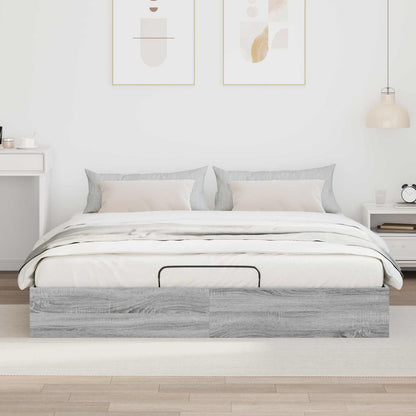 Letto ottomano Sonoma grigia 203 x 160 x 25 cm | homemem39