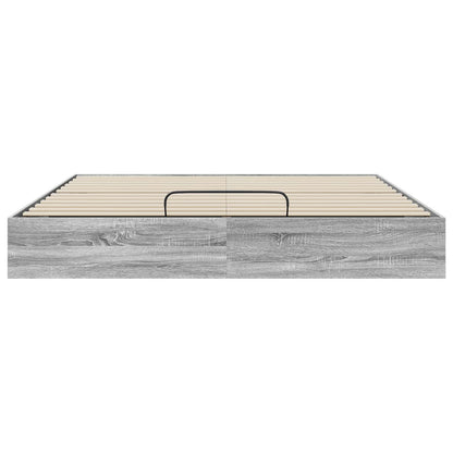 Letto ottomano Sonoma grigia 203 x 160 x 25 cm | homemem39