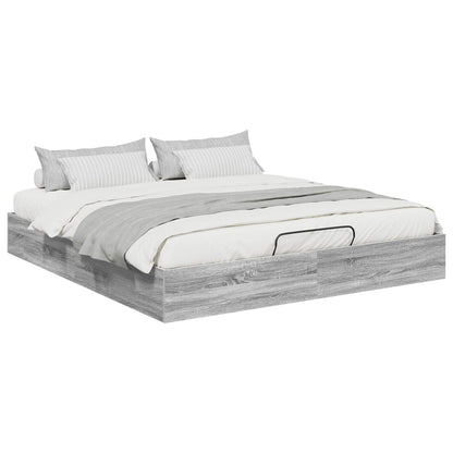 Letto ottomano Sonoma grigia 203 x 160 x 25 cm | homemem39