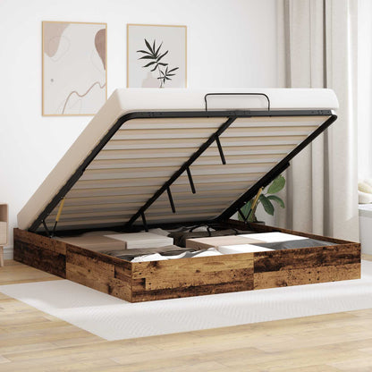 Letto ottomano Legno vecchio 160 x 200 cm Legno ingegnerizzato | homemem39