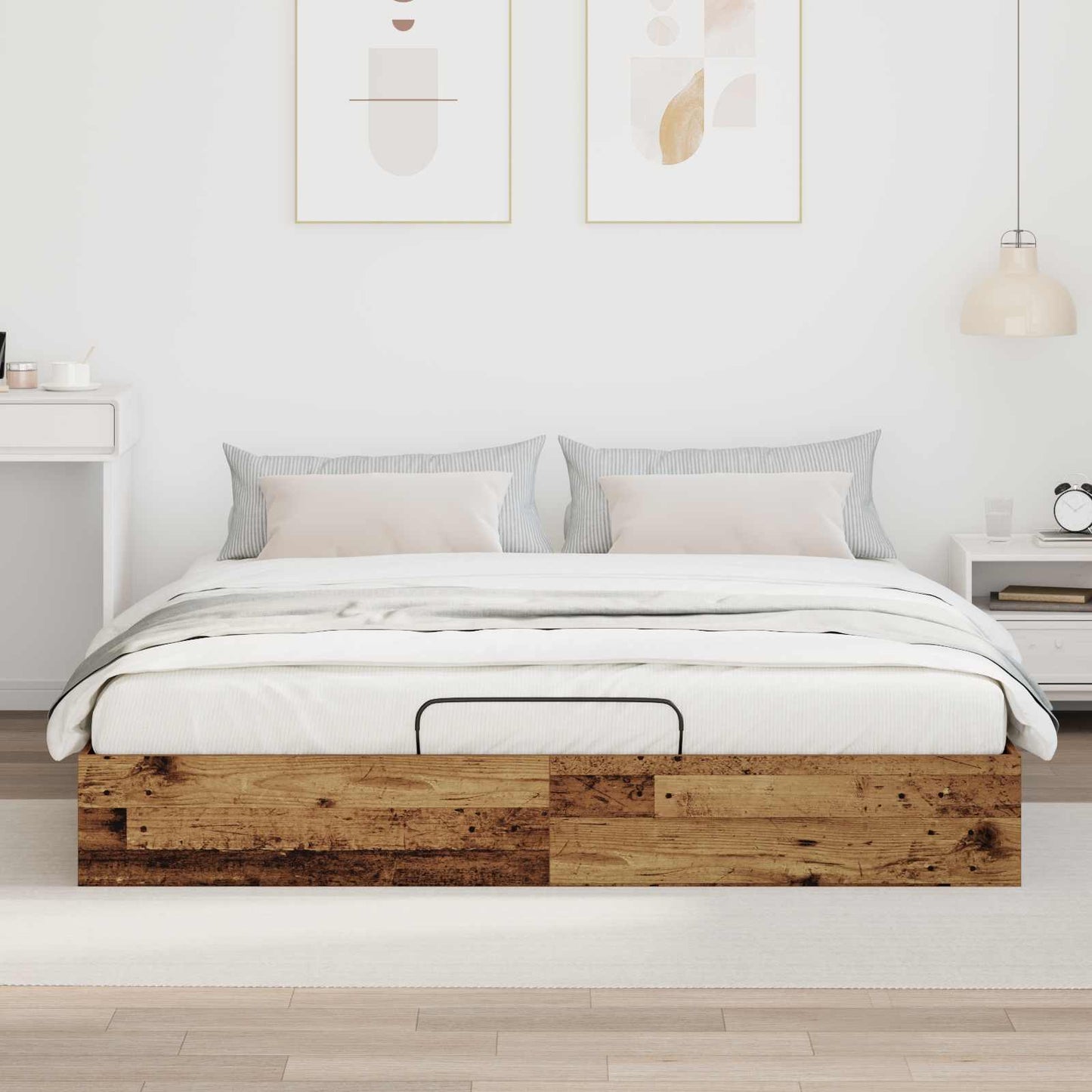 Letto ottomano Legno vecchio 160 x 200 cm Legno ingegnerizzato | homemem39
