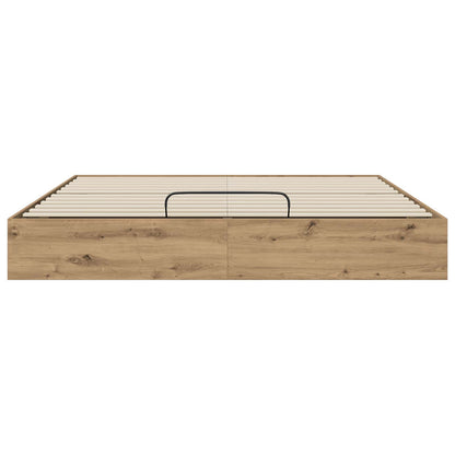Letto ottomano Rovere Artigianale 203 x 160 x 25 cm | homemem39