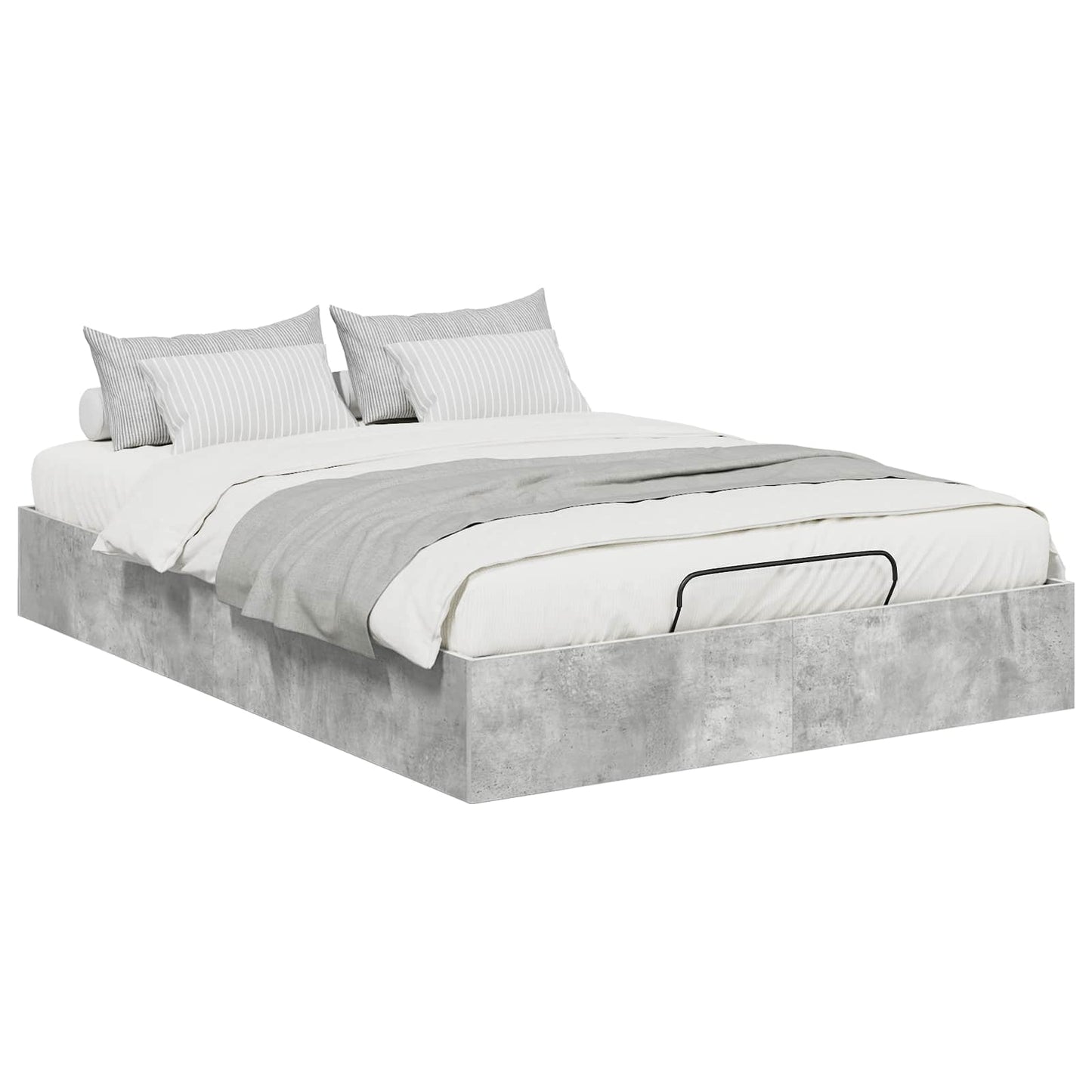 Letto ottomano Grigio Cemento 150 x 200 cm Legno ingegnerizzato | homemem39