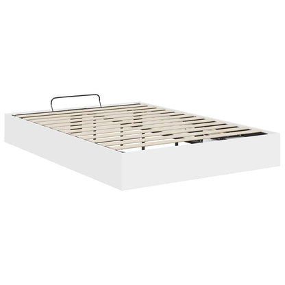 Letto ottomano Bianco 140 x 200 cm Legno ingegnerizzato