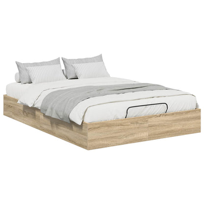 Letto ottomano Rovere Sonoma 140 x 200 cm Legno ingegnerizzato