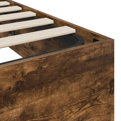 Letto ottomano Quercia Affumicata 203 x 140 x 25 cm | homemem39