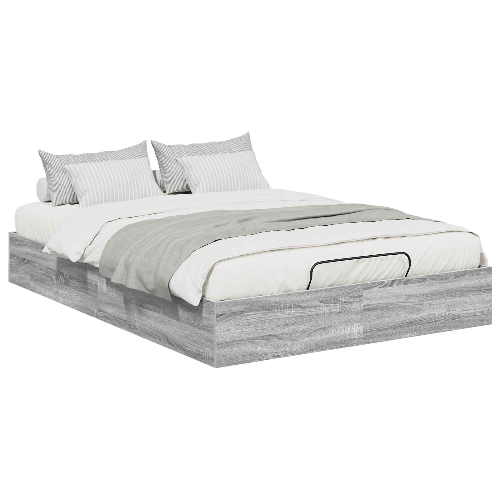 Letto ottomano Sonoma grigia 203 x 140 x 25 cm | homemem39