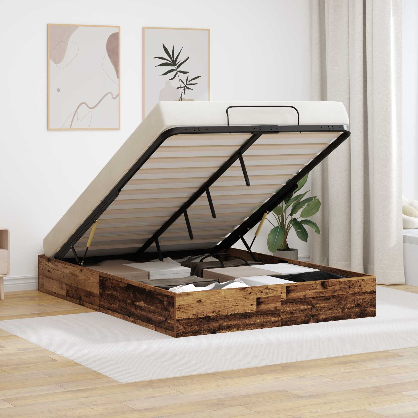 Letto ottomano Legno vecchio 203 x 120 x 25 cm | homemem39