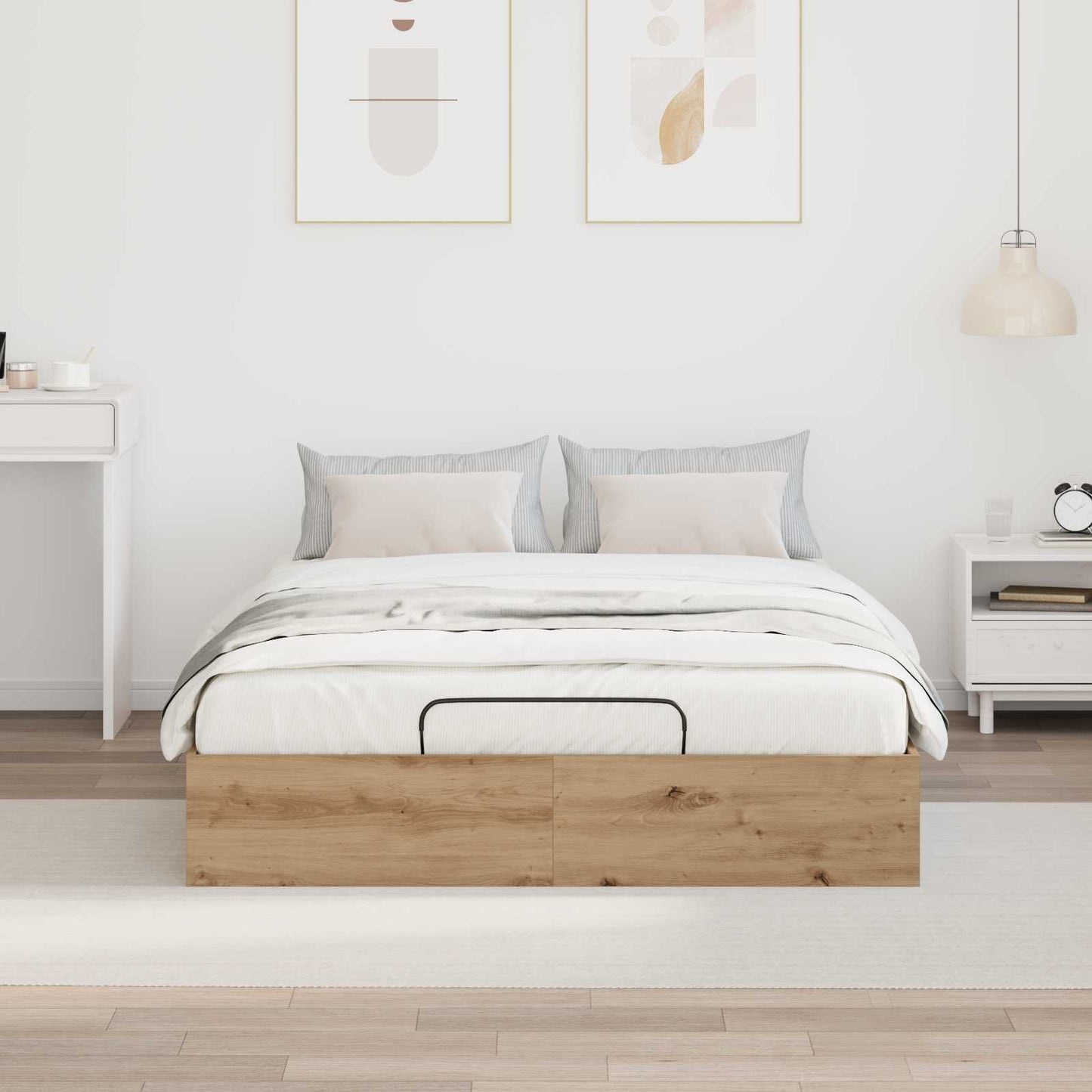 Letto ottomano Rovere Artigianale 120 x 200 cm | homemem39
