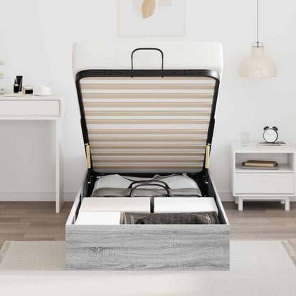 Letto ottomano Sonoma grigia 203 x 100 x 25 cm | homemem39