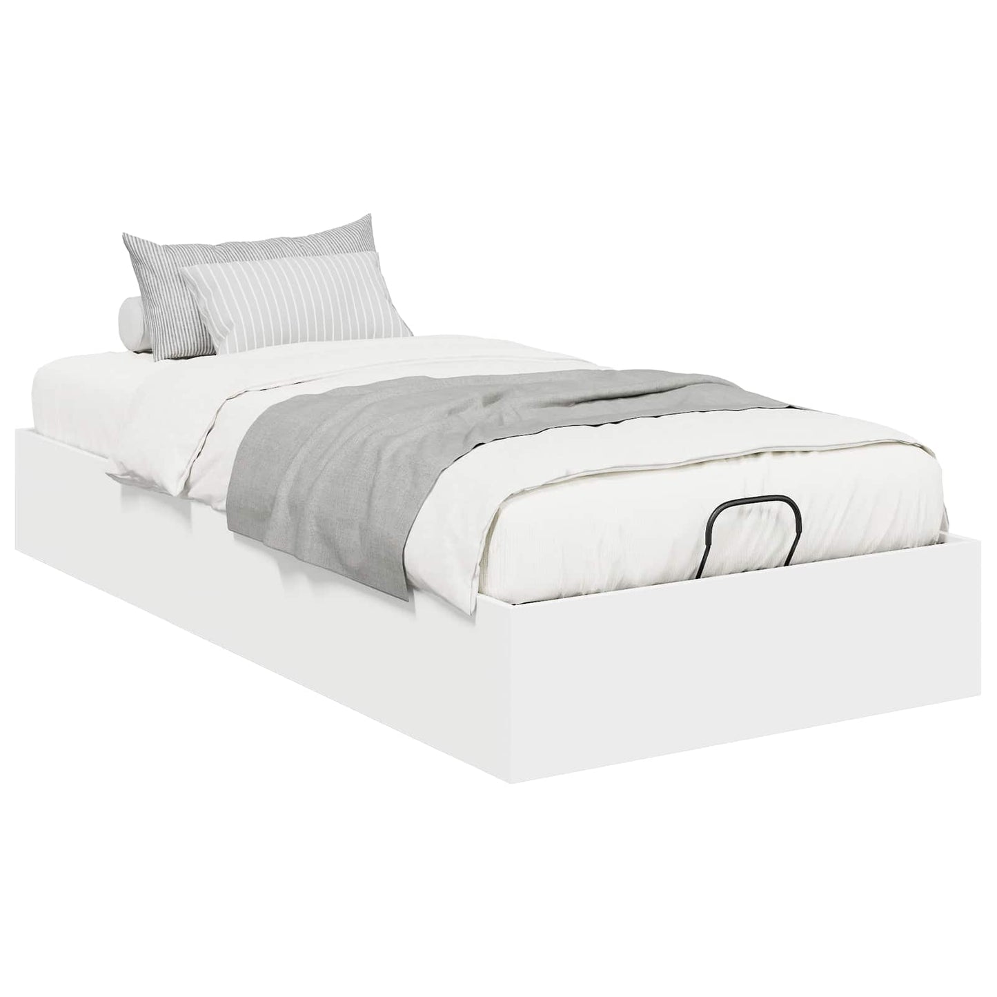 Letto ottomano Bianco 90 x 200 cm Legno ingegnerizzato